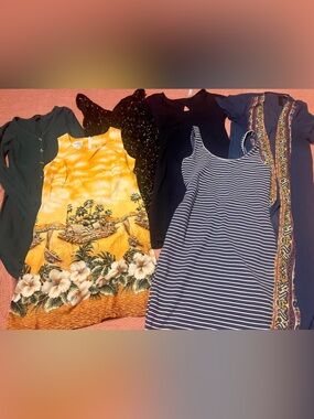 Bundle of 6 sz M Dresses SO Forever 21 Xhilaration Justify Hawaiian